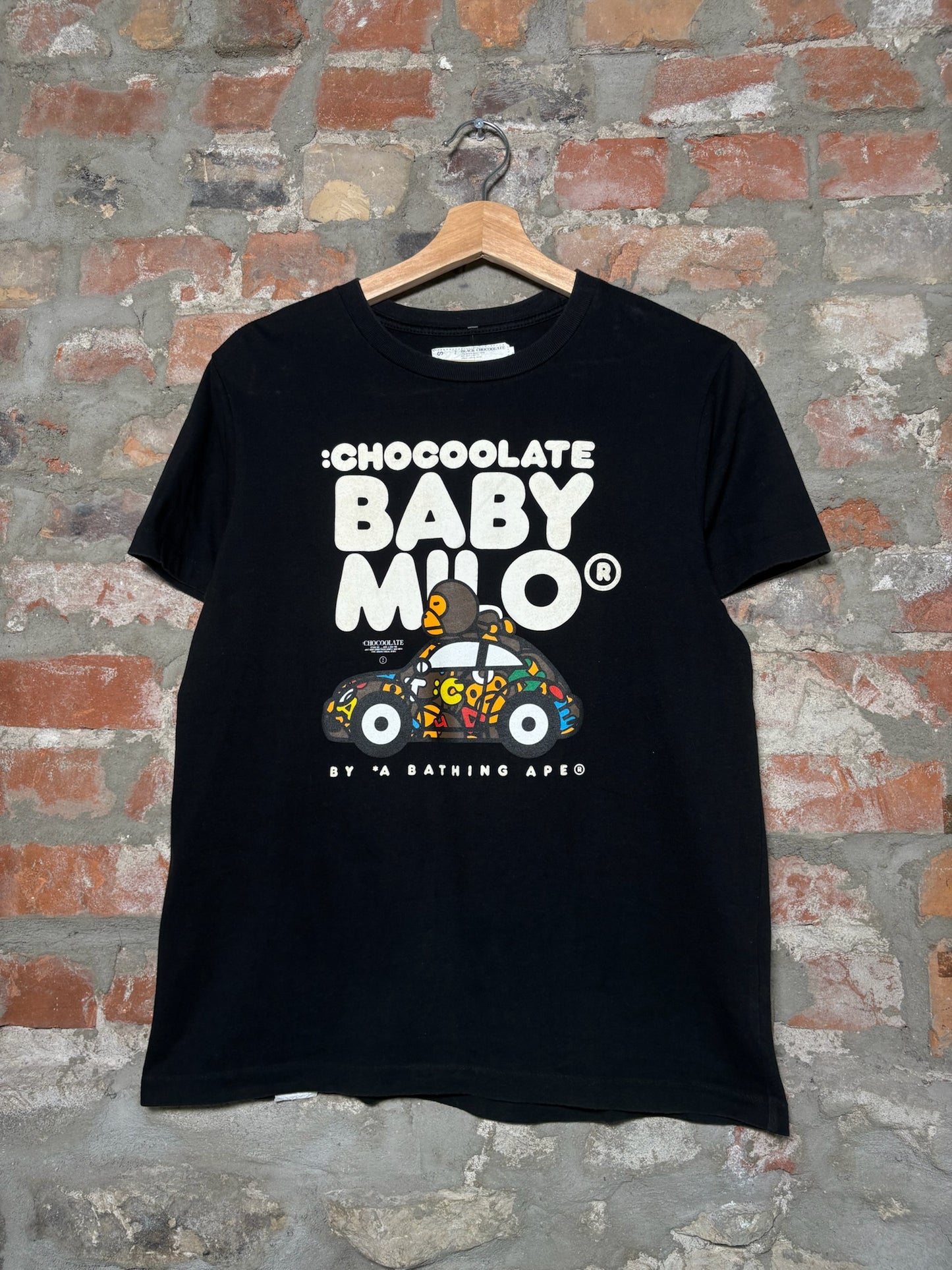 (S) Baby Milo Chocolate Baby Tee Black