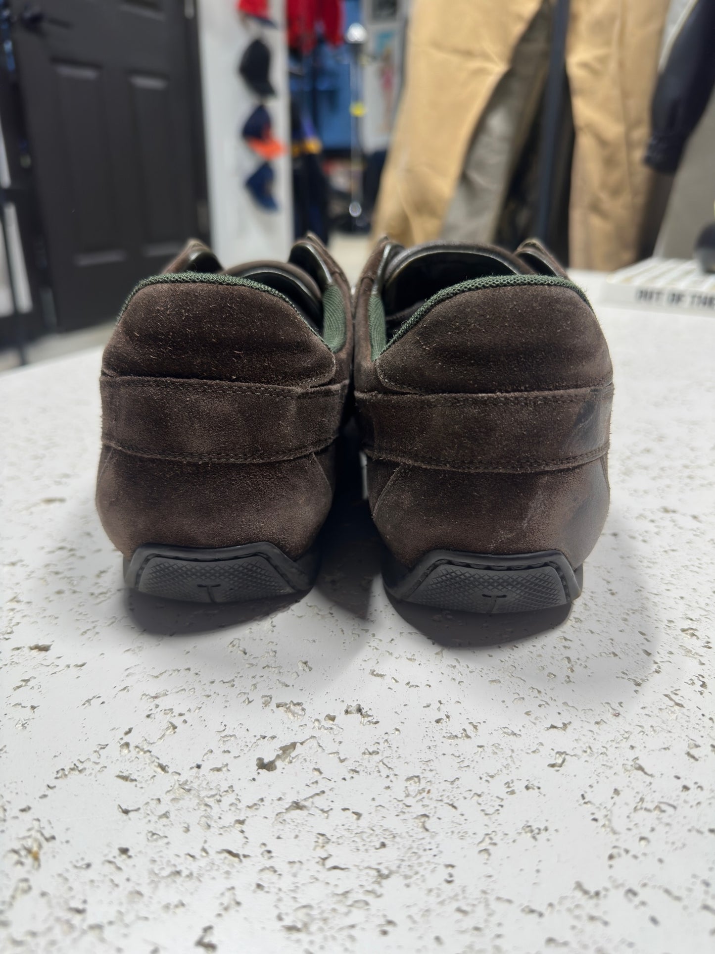 Vtg Louis Vuitton Sued Trainers Sz 10M