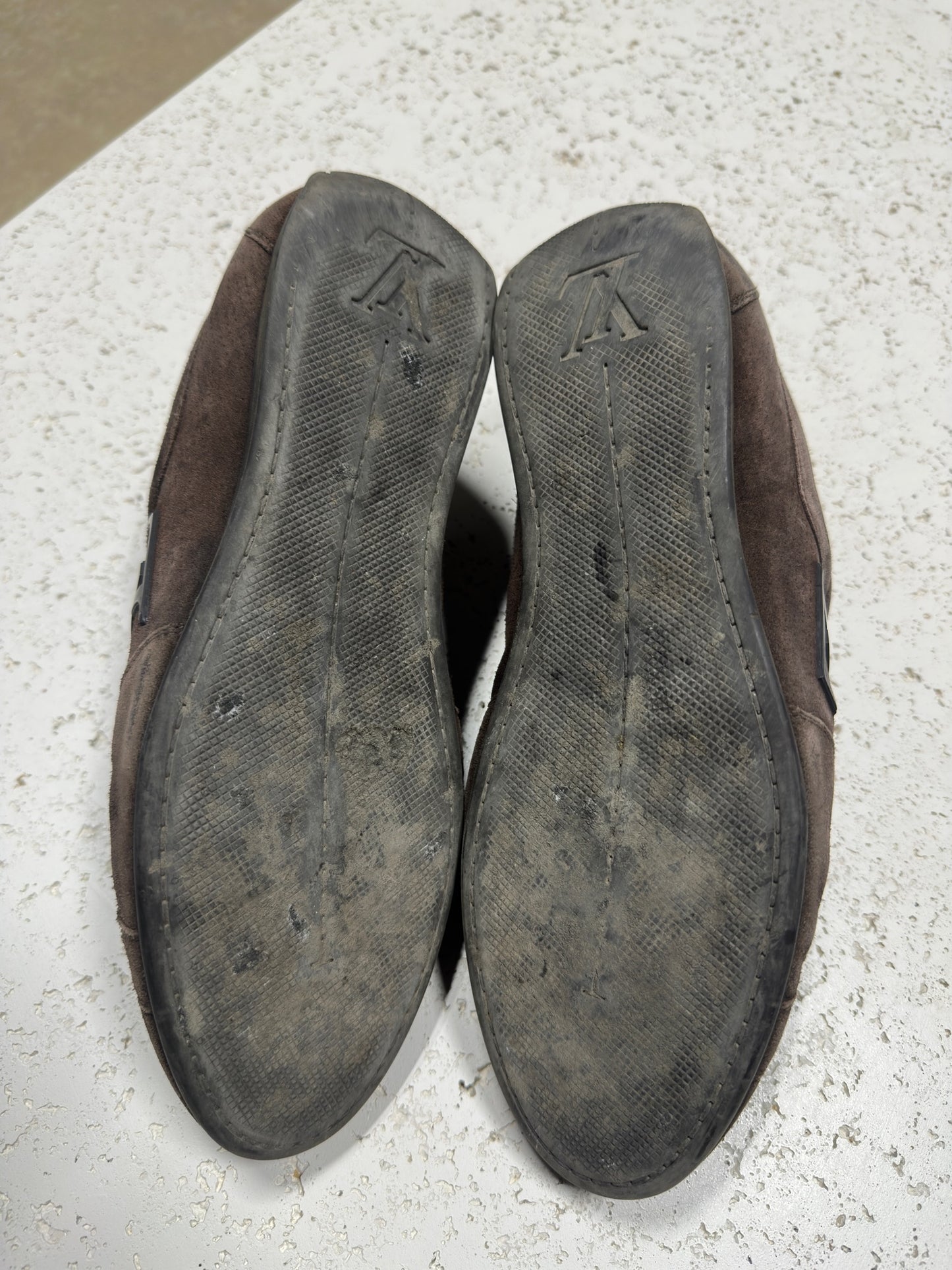 Vtg Louis Vuitton Sued Trainers Sz 10M