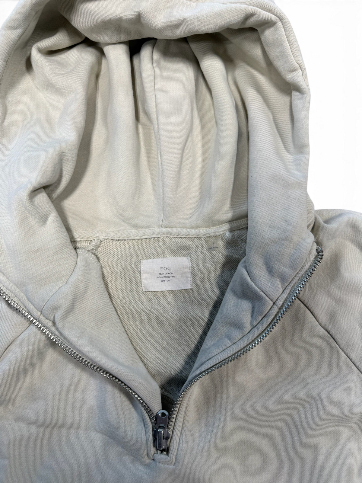 (L) FOG Essentials Quarter Zip Hoodie