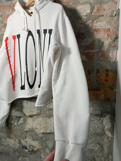 Vlone Reversible Cropped Hoodie White Sz XL