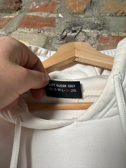 Vlone Reversible Cropped Hoodie White Sz XL