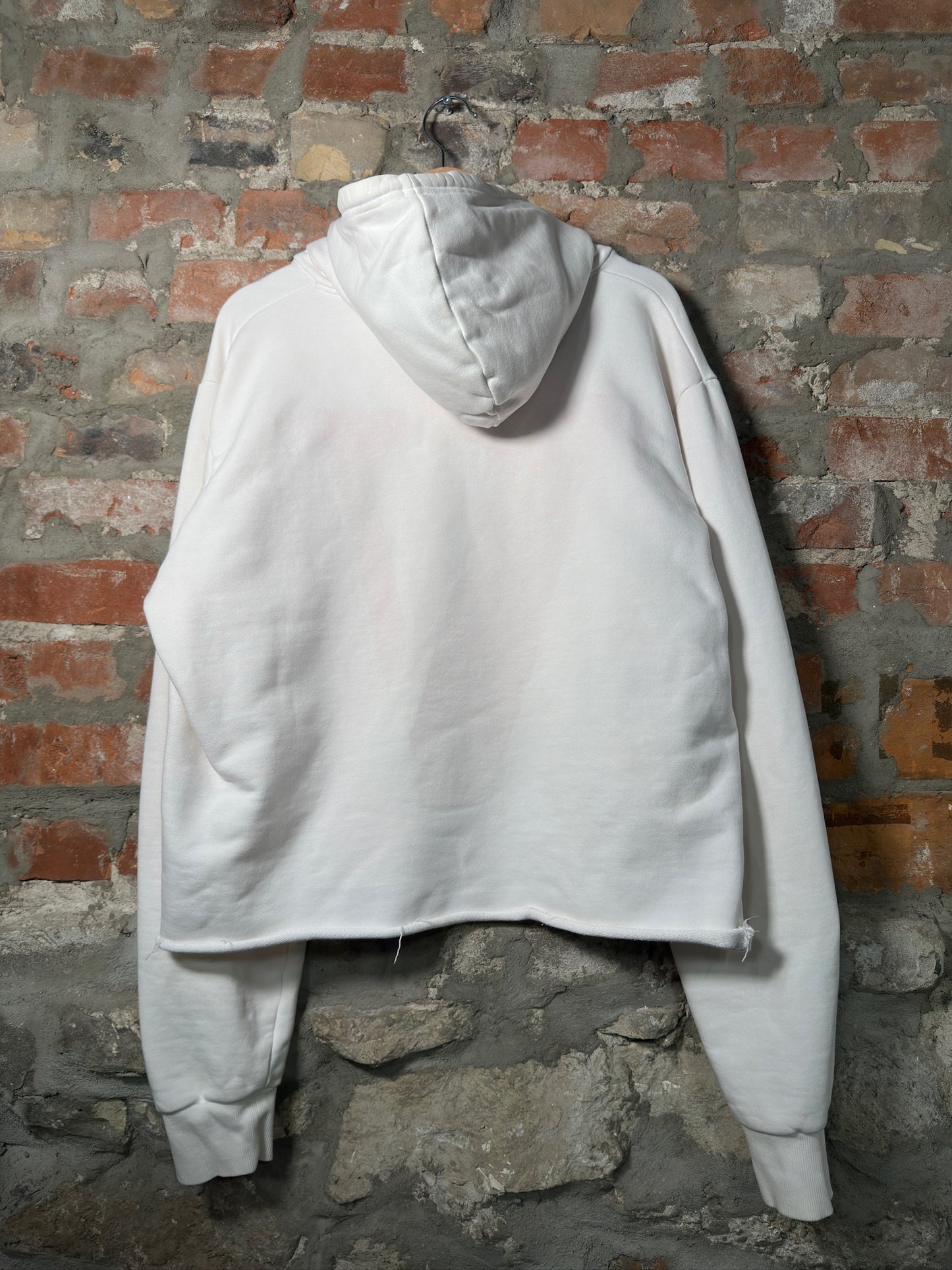 Vlone Reversible Cropped Hoodie White Sz XL