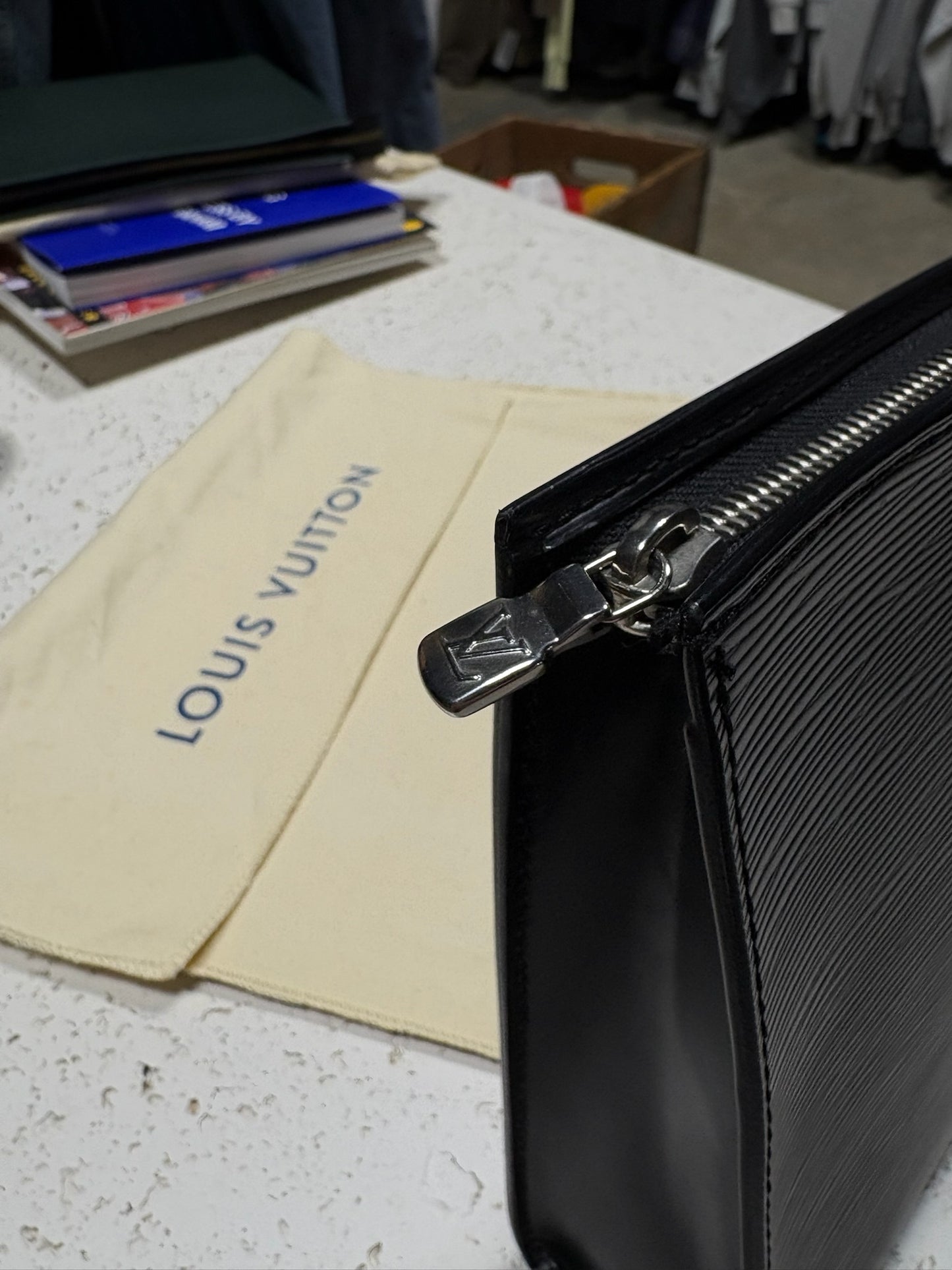 Louis Vuitton Pochette Homme Bag Black