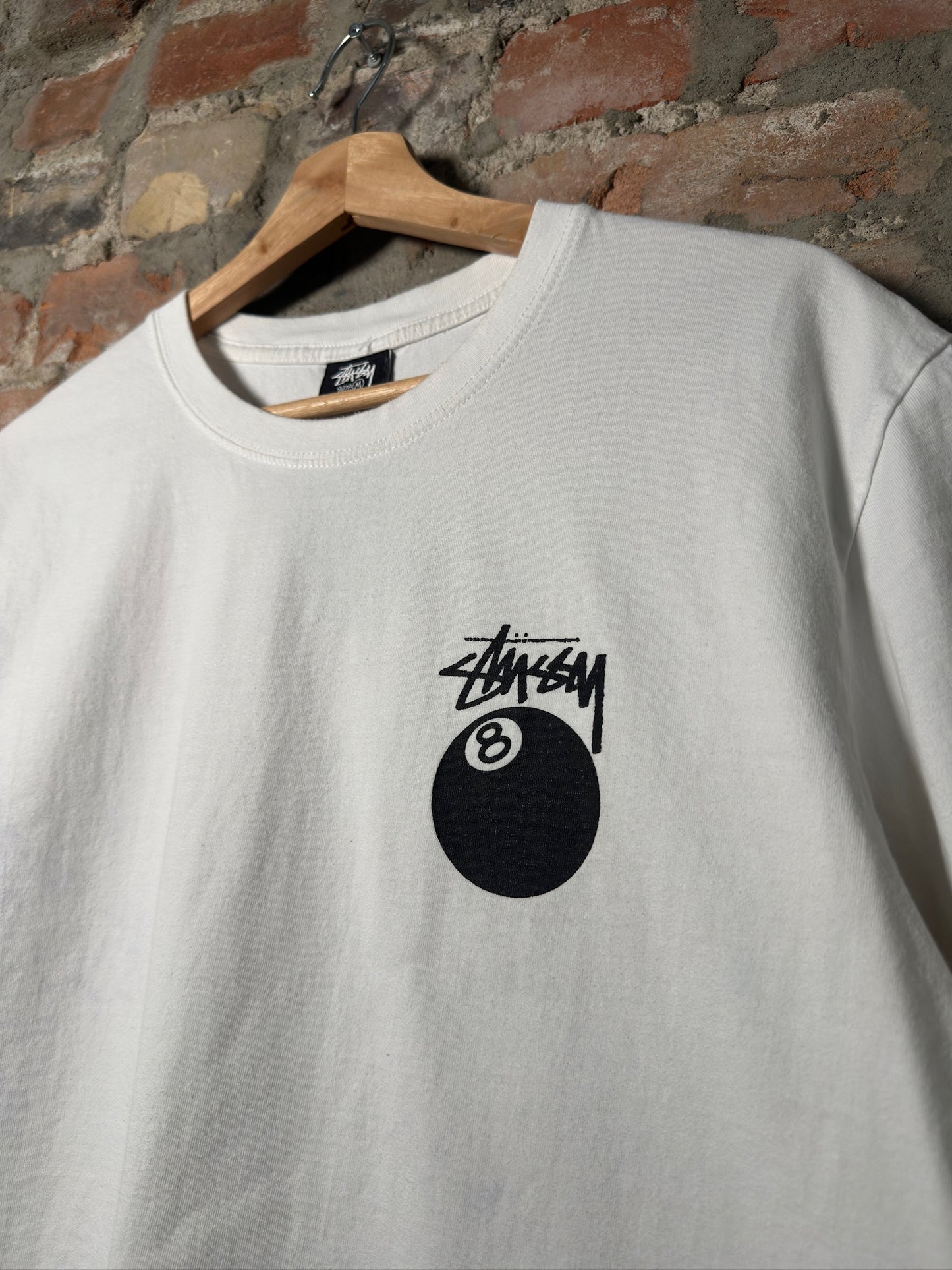 Stussy 8 Ball Tee White Sz M