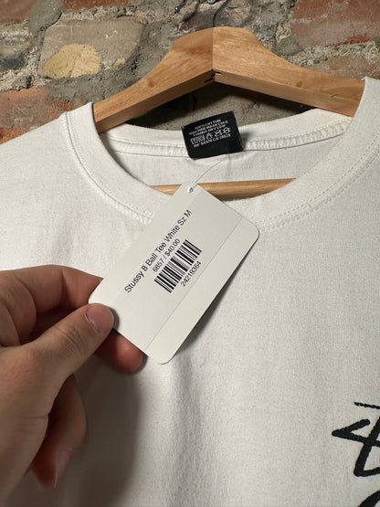 Stussy 8 Ball Tee White Sz M