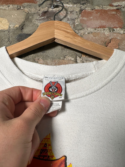 90s Looney Tunes Tweety Devil Crewneck White Sz XL