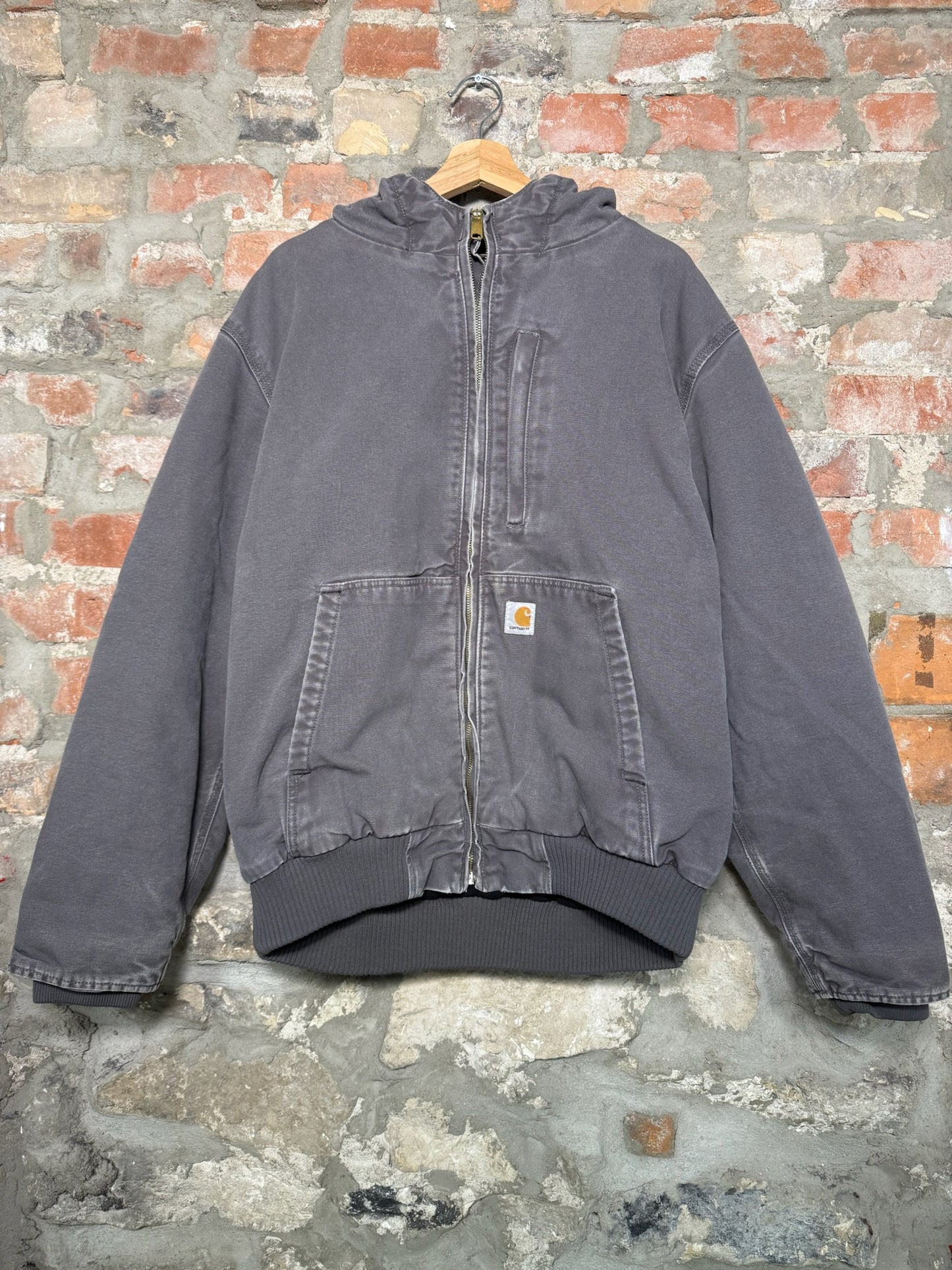 (XL) Carhartt Full T-Swing Grey Canvas Hooded Jaket
