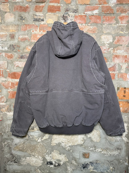 (XL) Carhartt Full T-Swing Grey Canvas Hooded Jaket
