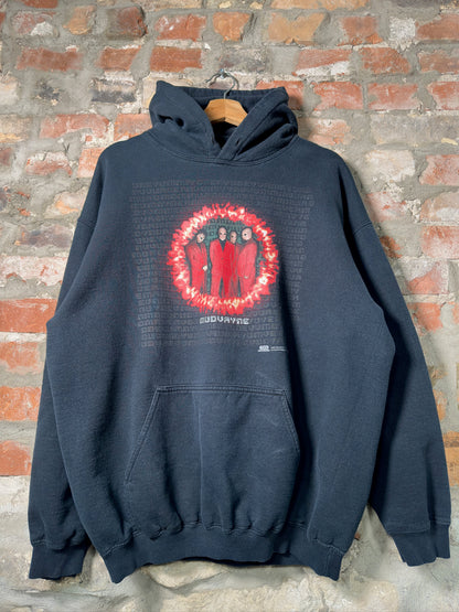 03 Mudvayne Red Suit Aliens Hoodie Sz L