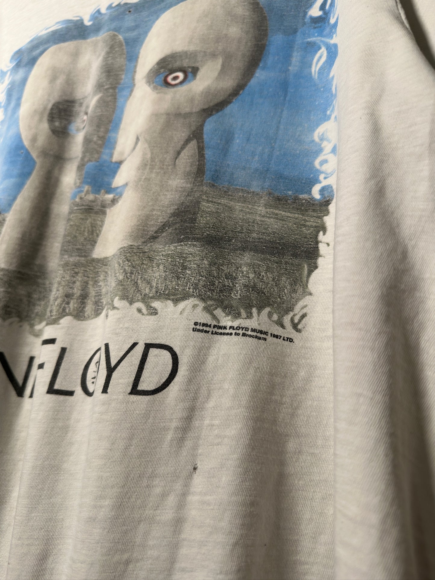 1994 Pink Floyd Division Bell Tee White Sz XL