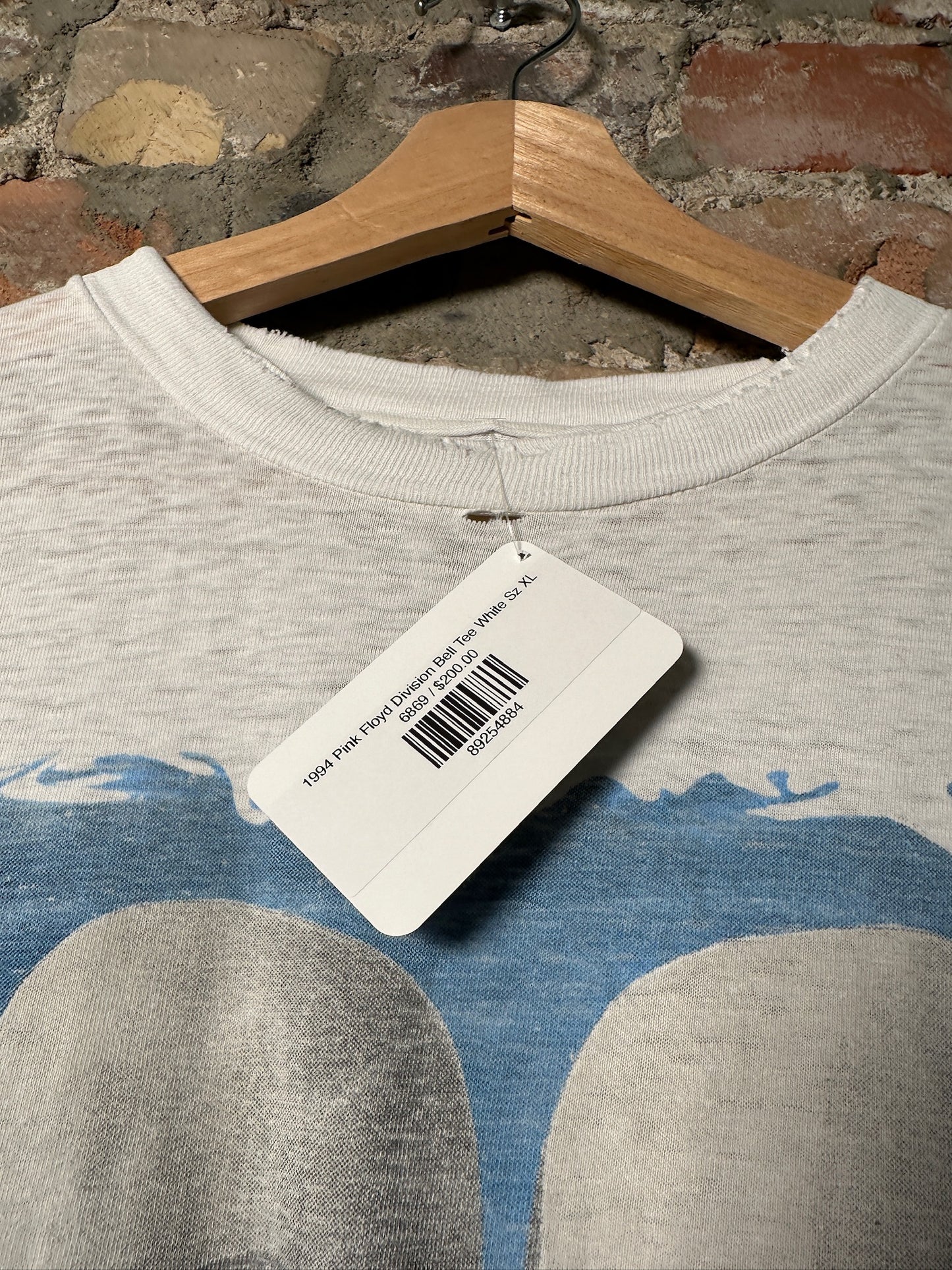 1994 Pink Floyd Division Bell Tee White Sz XL