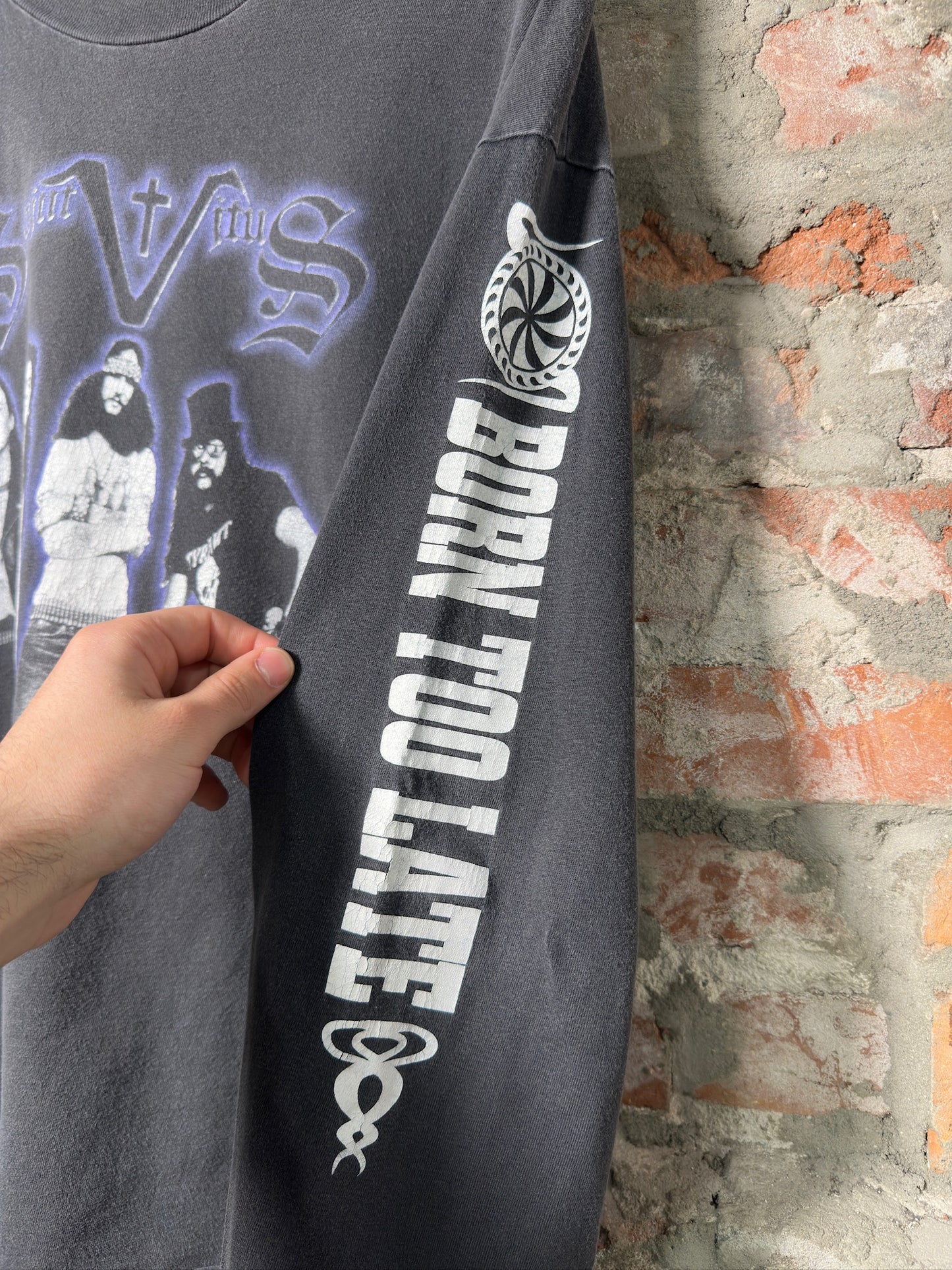 00s Saint Vitus Doom Metal Long Sleeve Sz XL