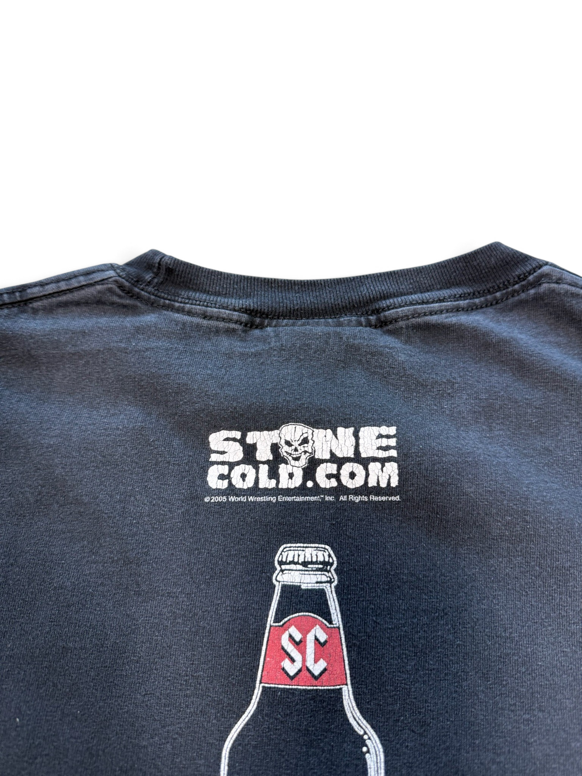 (L) Vintage 2005 WWE Stone Cold BYOB Tee