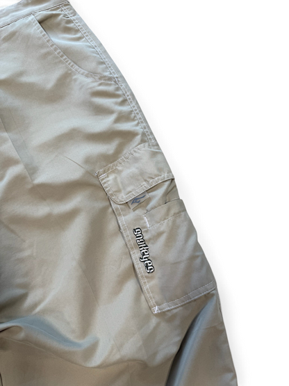(36W) Vintage Y2K Snakeyes Tan Cargo Parachute Pants