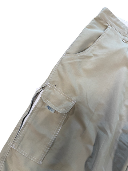 (36W) Vintage Y2K Snakeyes Tan Cargo Parachute Pants