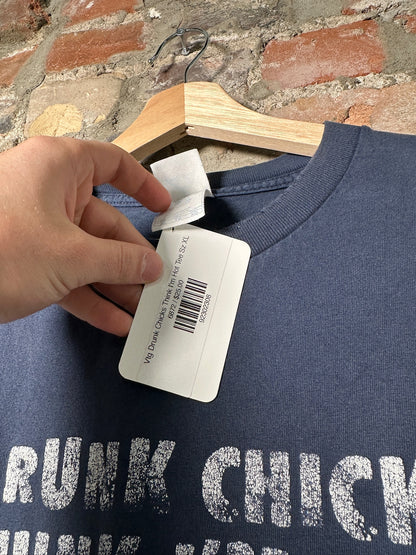 Vtg Drunk Chicks Think I'm Hot Tee Sz XL