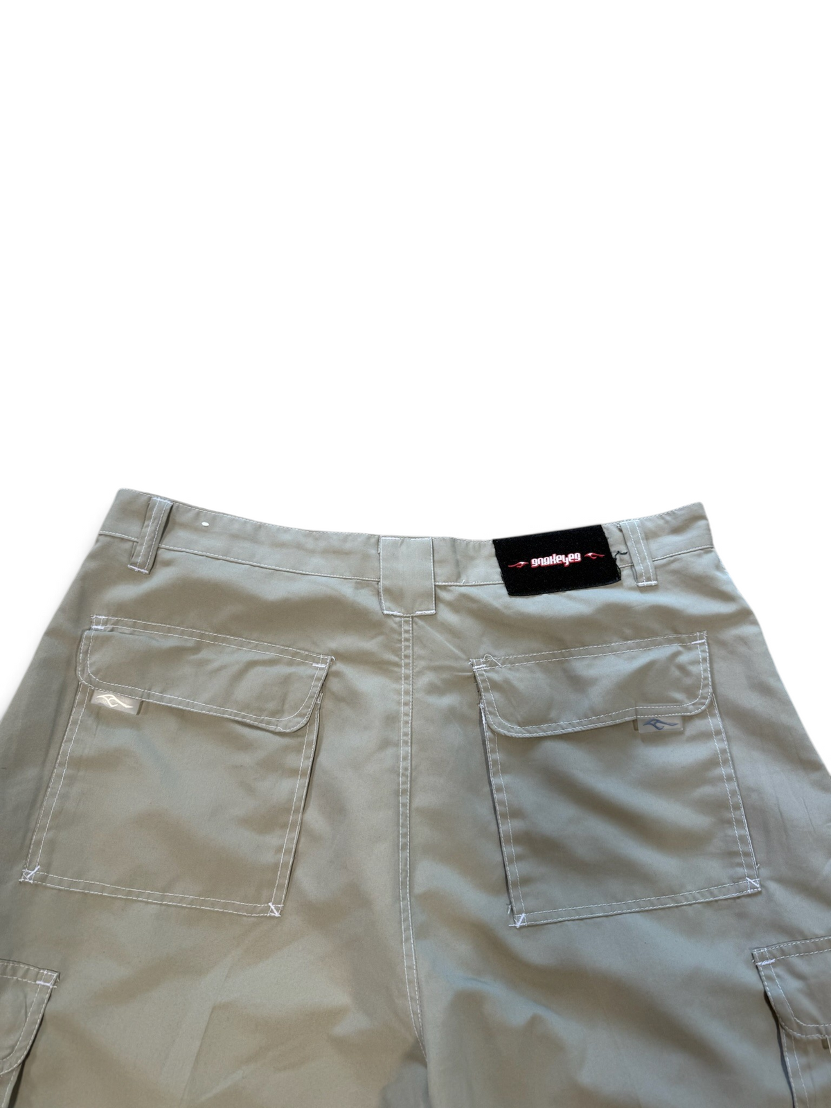 (36W) Vintage Y2K Snakeyes Tan Cargo Parachute Pants