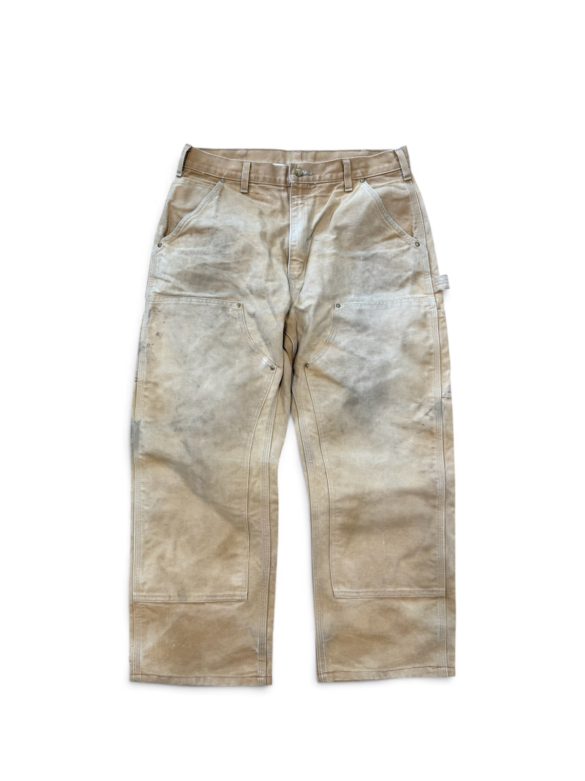 (34x32) Vintage 90s Carhartt Tan Double Knees