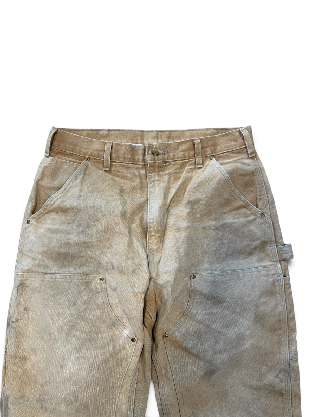 (34x32) Vintage 90s Carhartt Tan Double Knees