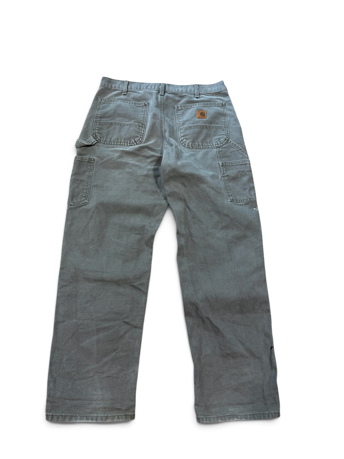 (34x32) Vintage Carhartt Moss Green Double Knees