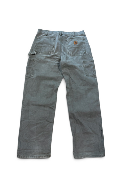 (34x32) Vintage Carhartt Moss Green Double Knees