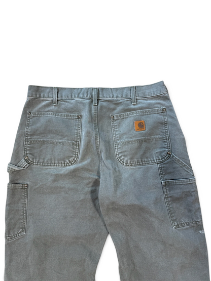(34x32) Vintage Carhartt Moss Green Double Knees
