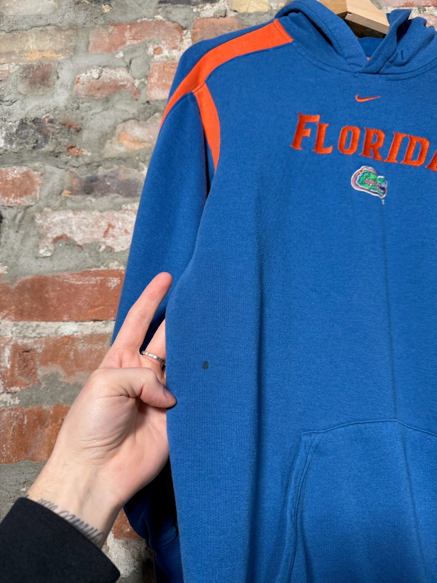 00s Nike Florida Gators Middle Swoosh Hoodie Sz S