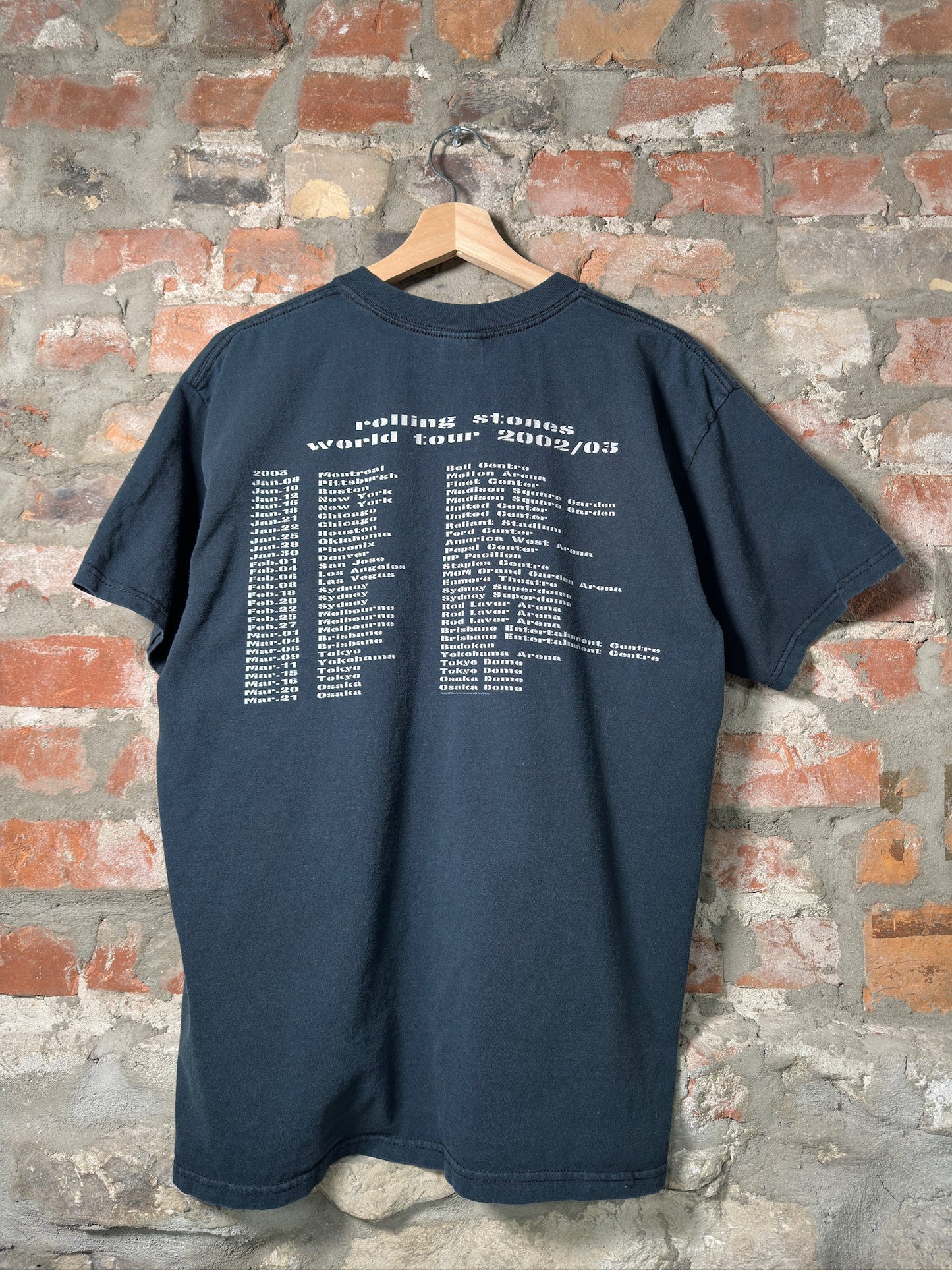 03 The Rolling Stones Tour Tee Sz L