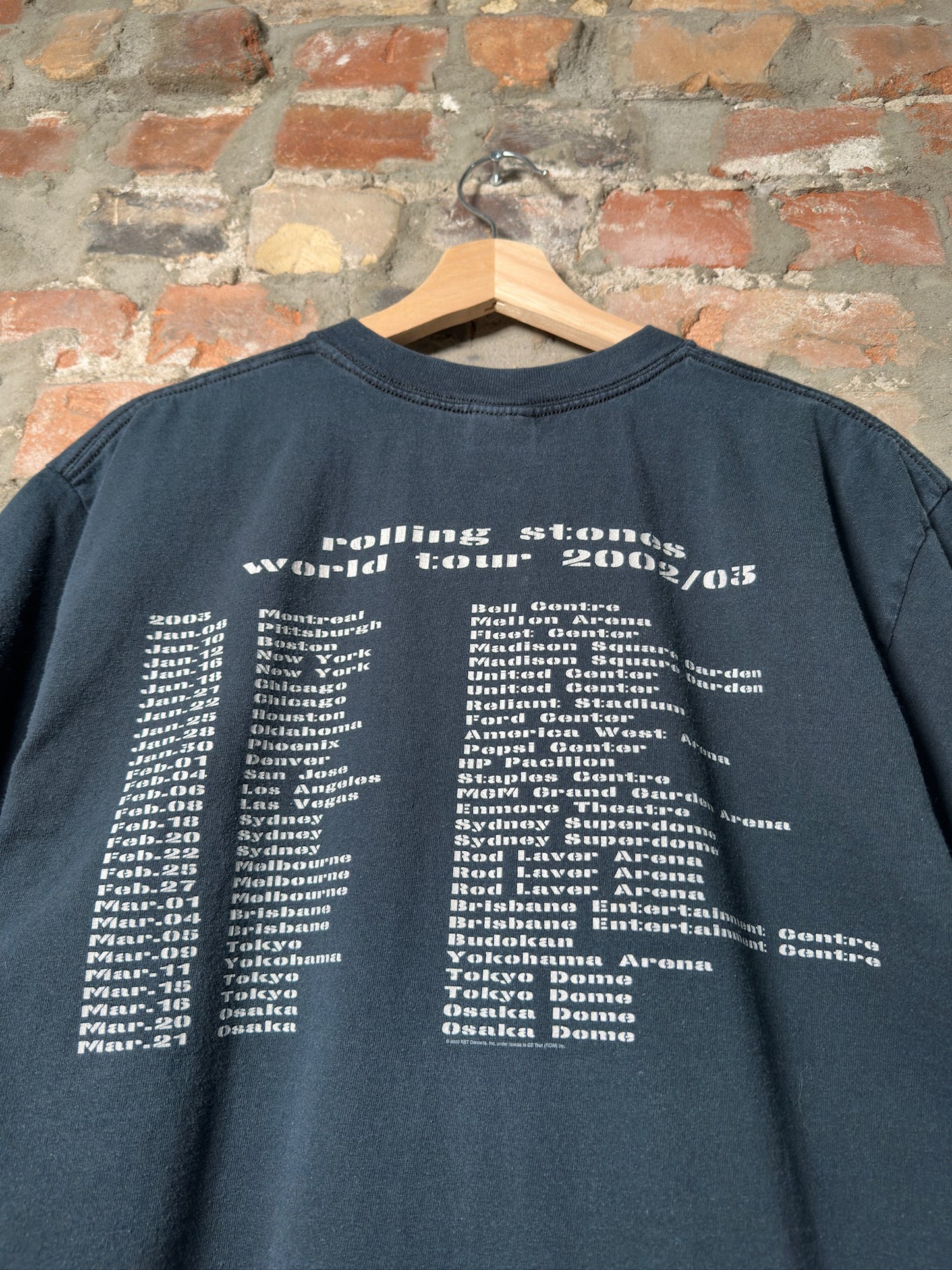 03 The Rolling Stones Tour Tee Sz L