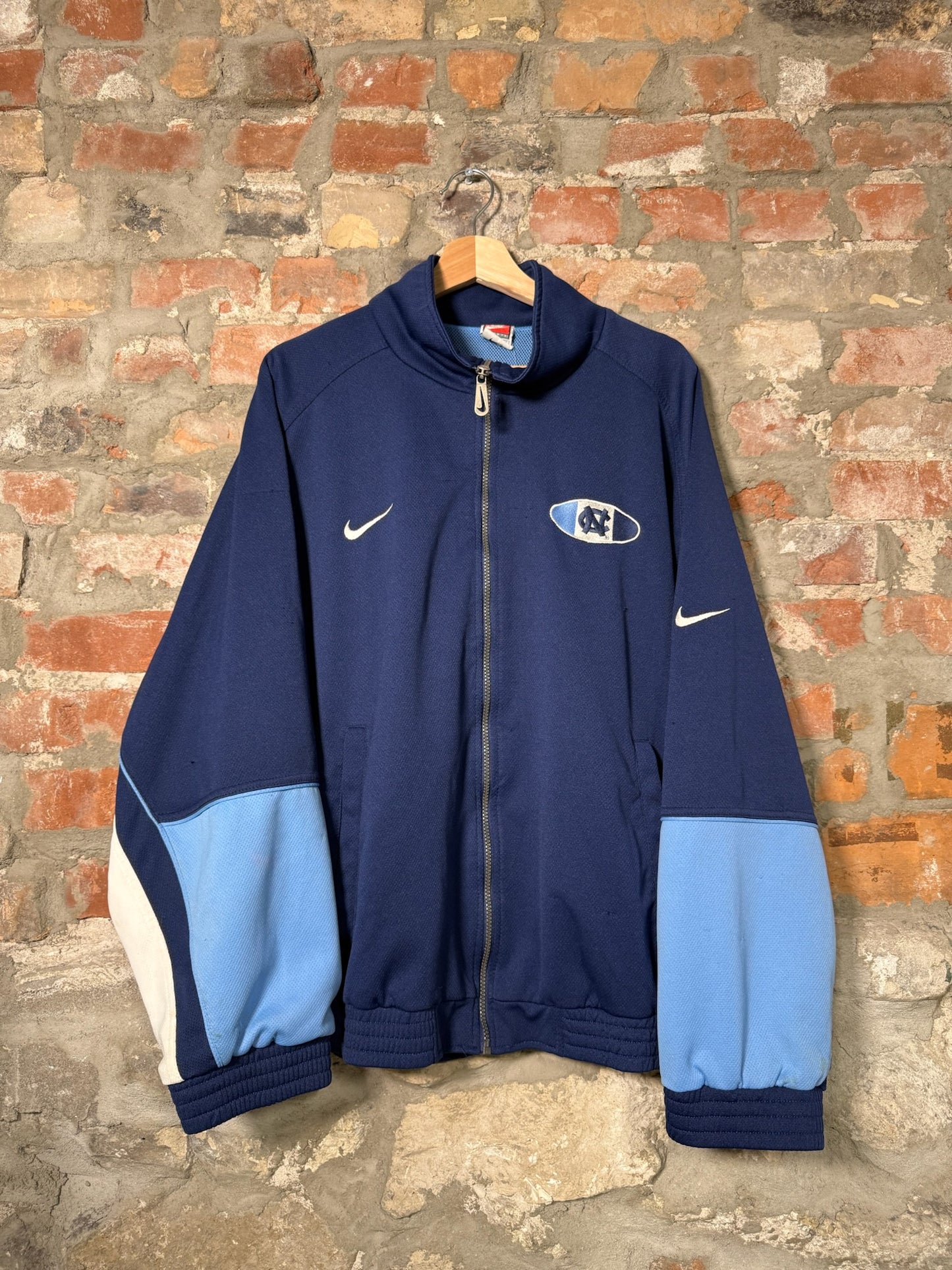 00s Nike UNC Tar Heels Zip Up Sz XXL