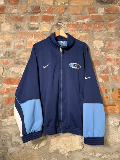 00s Nike UNC Tar Heels Zip Up Sz XXL