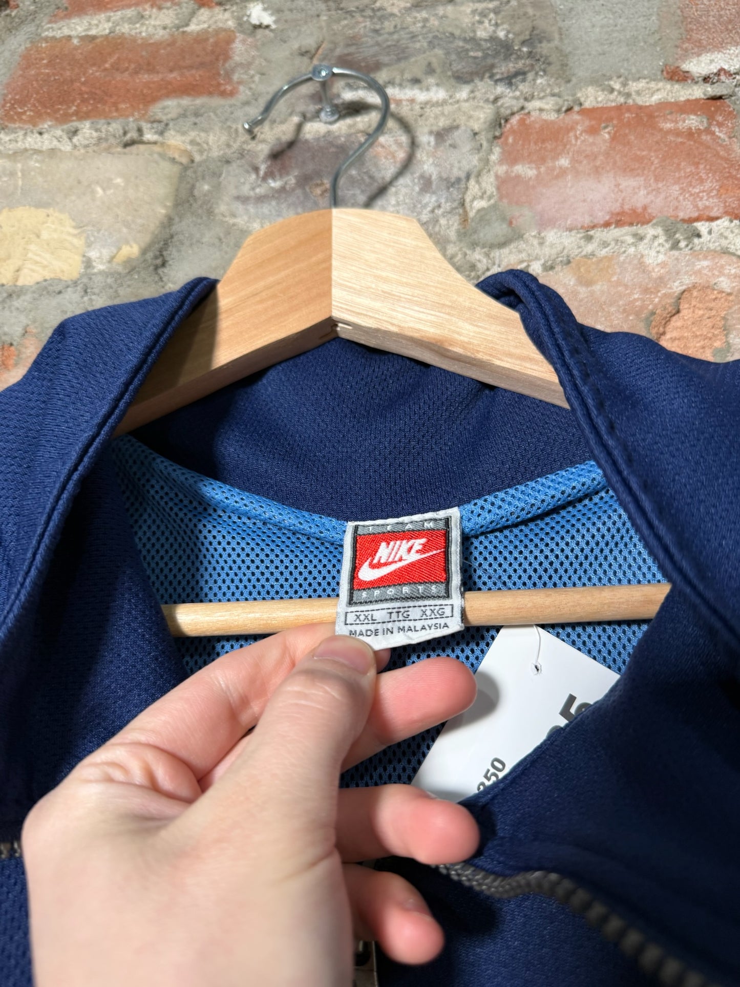 00s Nike UNC Tar Heels Zip Up Sz XXL