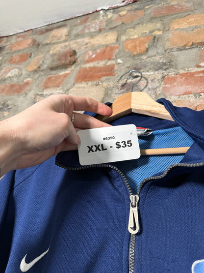 00s Nike UNC Tar Heels Zip Up Sz XXL