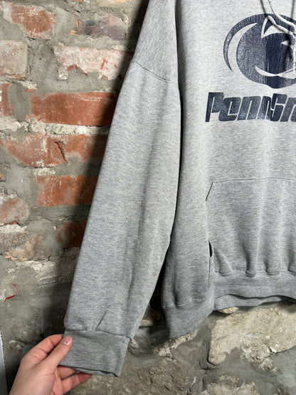 90s Penn State Hoodie Grey Sz XL