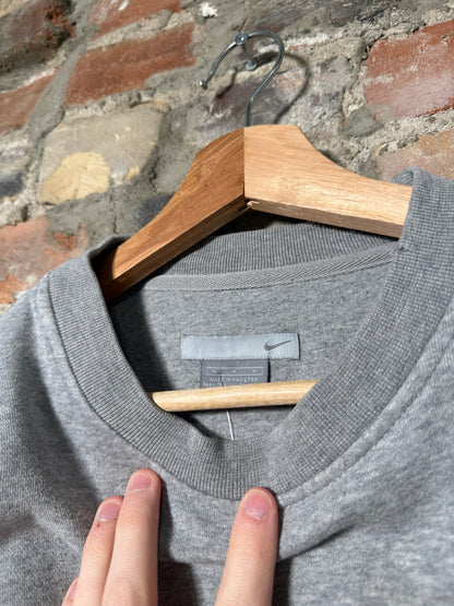 00s Nike Mini Swoosh Crewneck Grey Sz L
