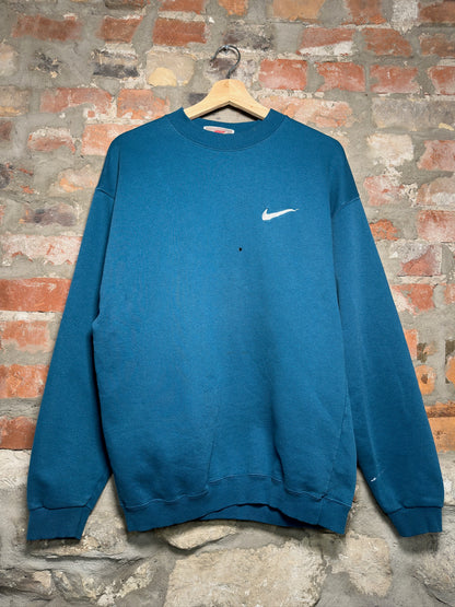 90s Nike Teal Crewneck Sz L