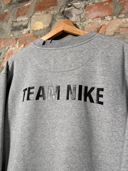 00s Nike Mini Swoosh Crewneck Grey Sz L