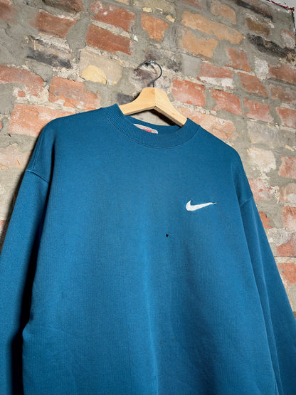 90s Nike Teal Crewneck Sz L