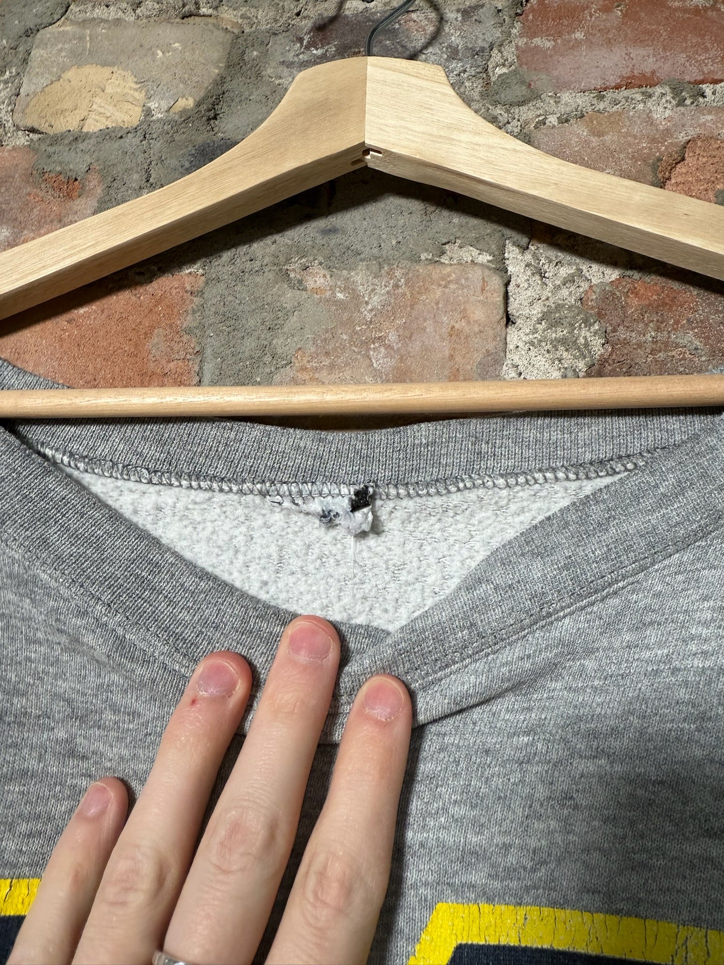 00s Nike Michigan Football Grey Crewneck Sz XL