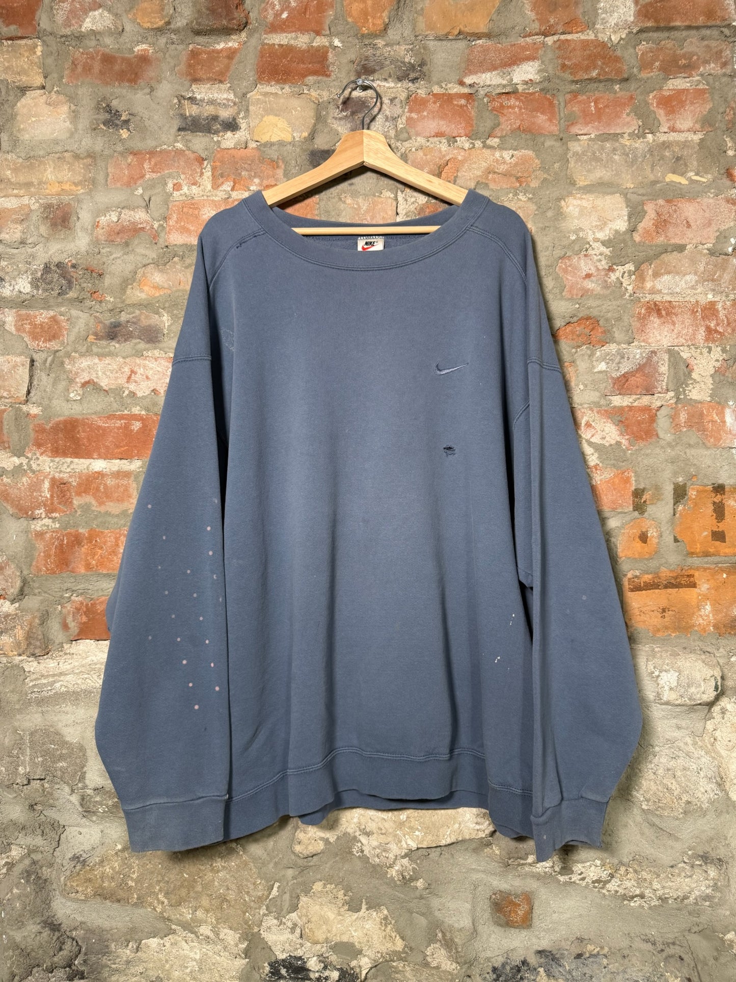 90s Nike Blue Faded Crewneck Sz XXL