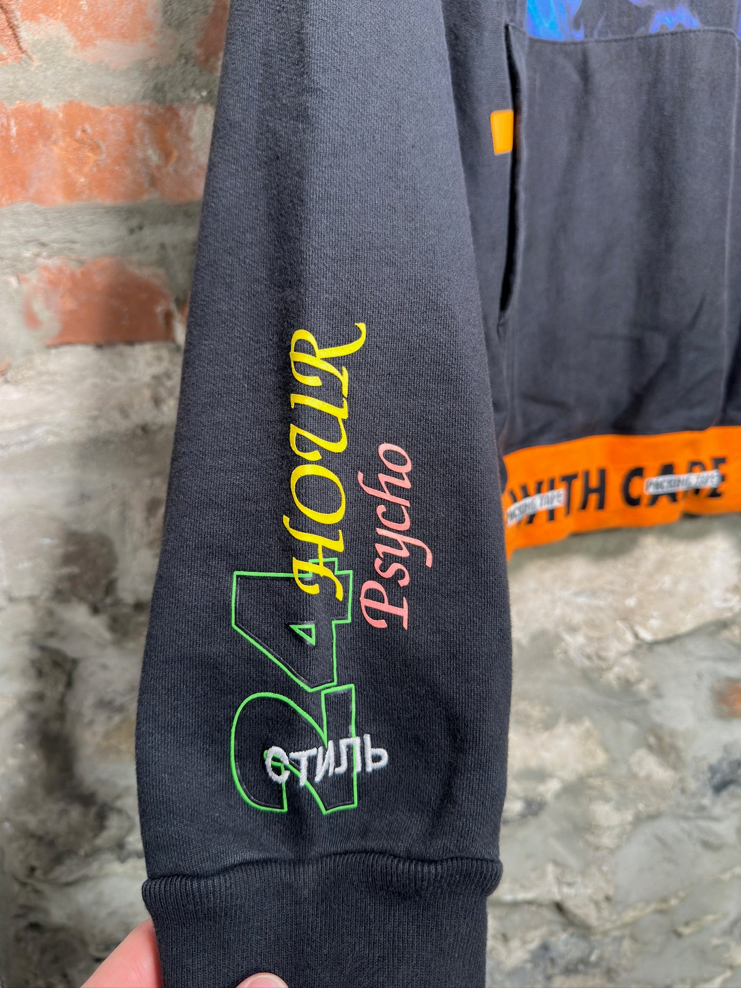 Heron Preston 24 Hour Psyco Hoodie Sz L