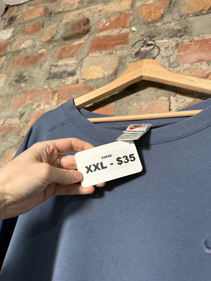 90s Nike Blue Faded Crewneck Sz XXL