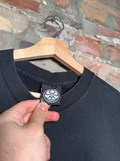 00s Surf Style Graphic Tee Black Sz L