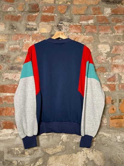 80s Nike Multi-Colour Pullover Sweater Sz L