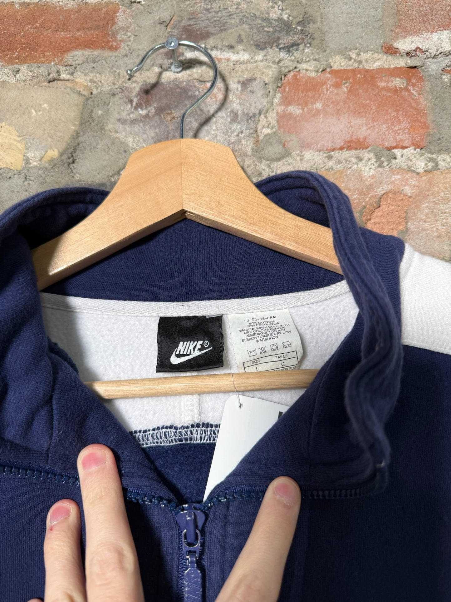 90s Nike Navy Quarter Zip Sz L