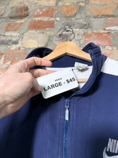 90s Nike Navy Quarter Zip Sz L