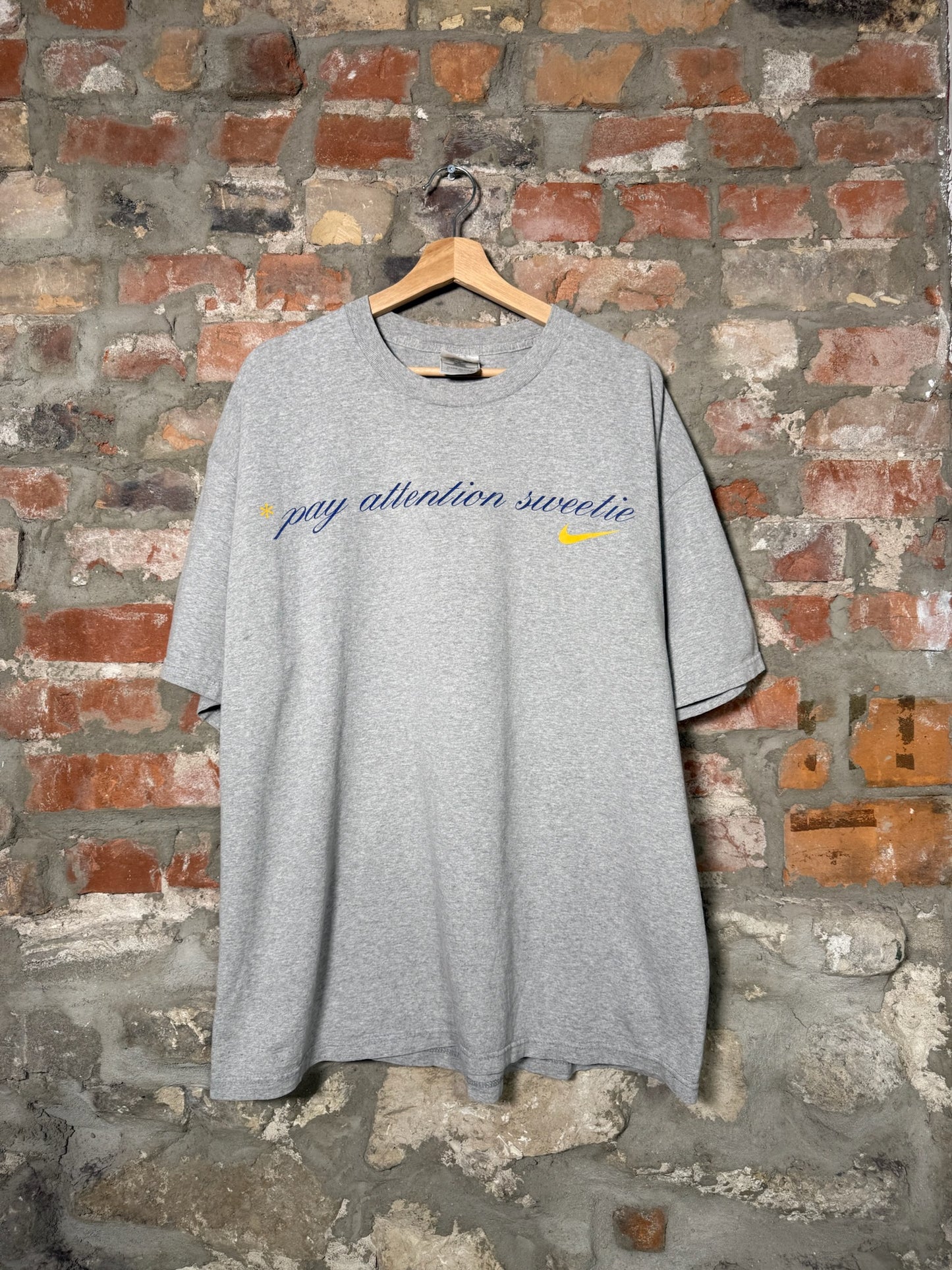 00s Nike Pay Attention Sweatie Tee Sz XL
