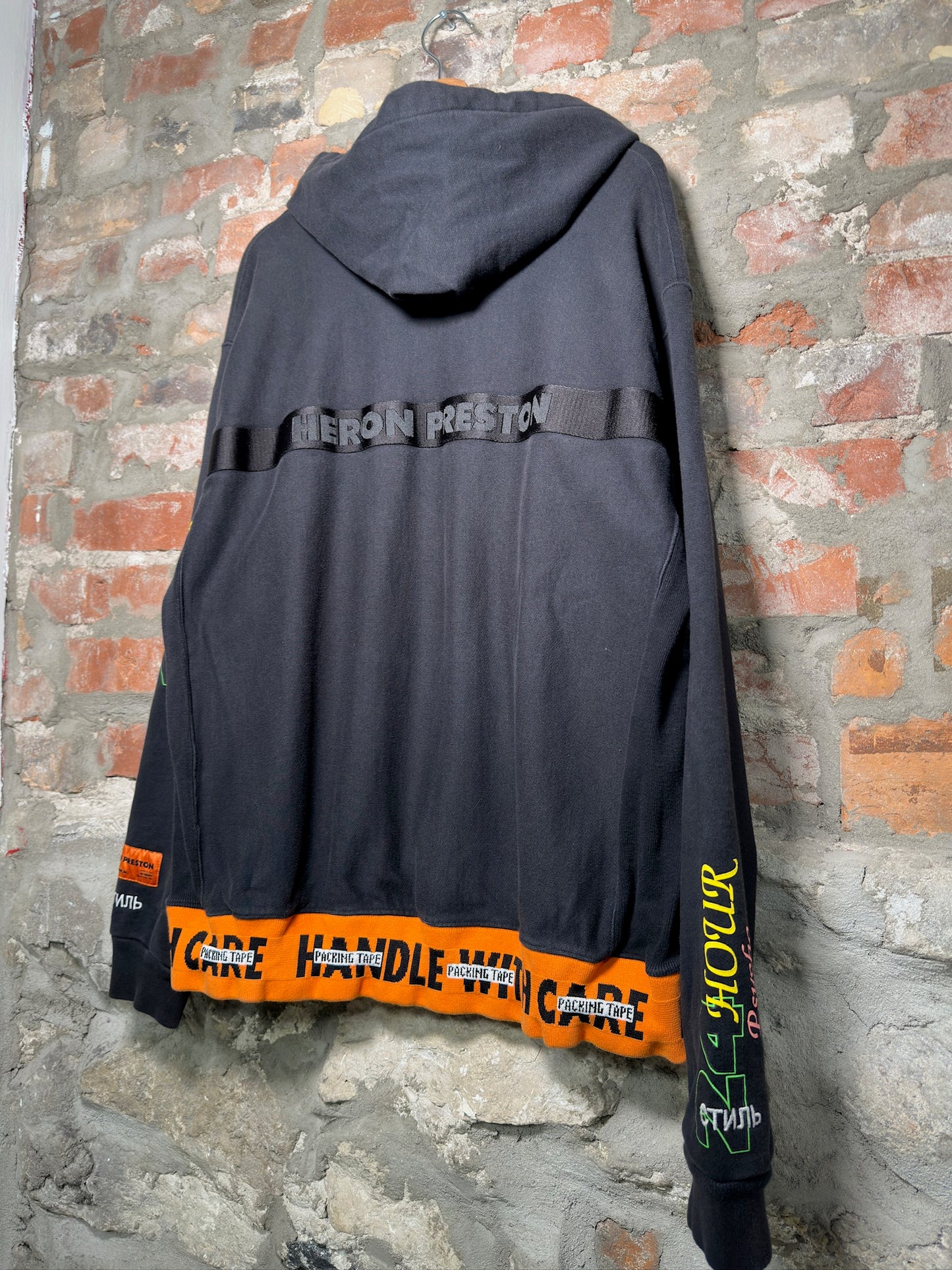 Heron Preston 24 Hour Psyco Hoodie Sz L