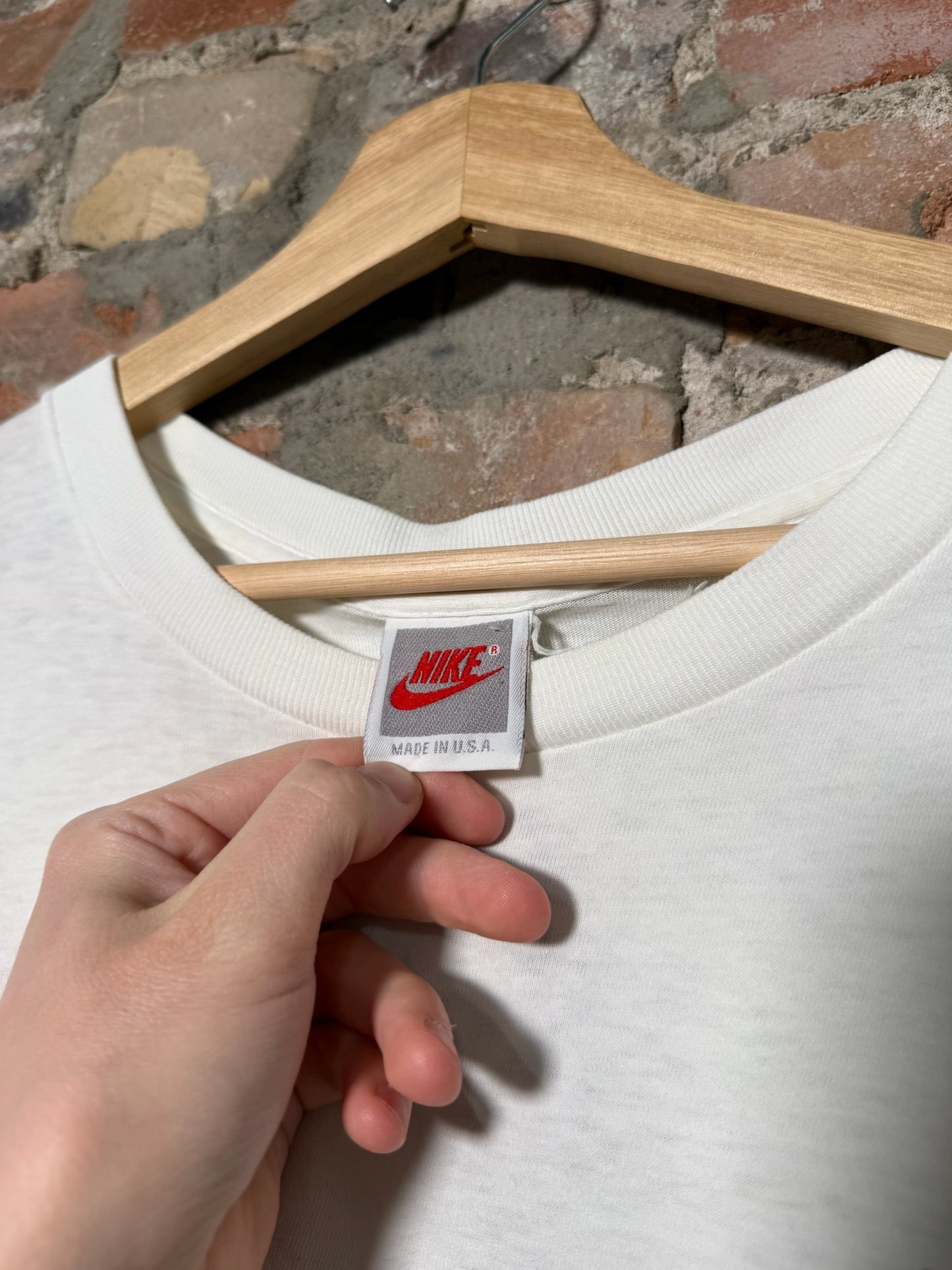 90s Nike USA Track White Tee Sz XL